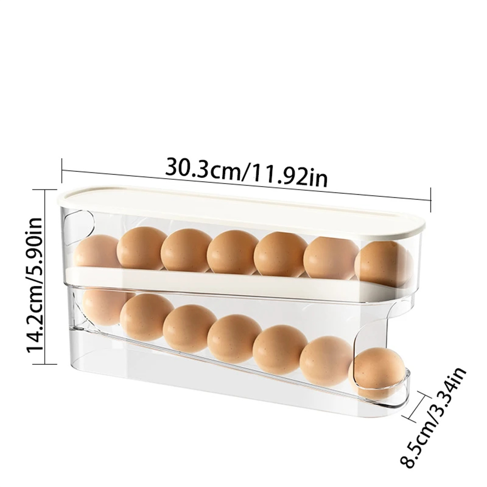 1PC 슬라이드형 계란 보관함 이중 자동 계란 롤러 냉 - Egg Storage Holder 리뷰 및 가격