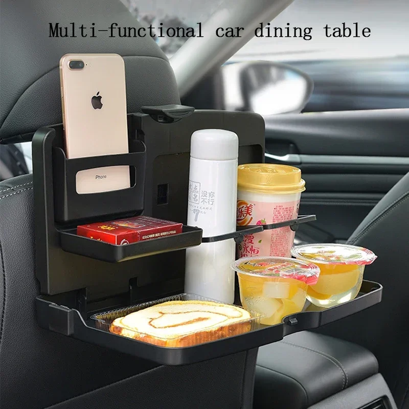 자동차 뒷좌석 접이식 식탁 - 컵홀더가 있는 대용량 차 - Food Storage On Table 리뷰 및 가격