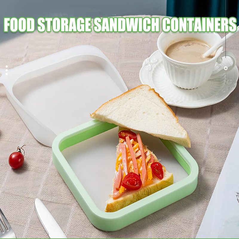 실리콘 샌드위치 토스트 도시락 상자 손잡이 휴대용 샌드 - Food Storage Handling 리뷰 및 가격