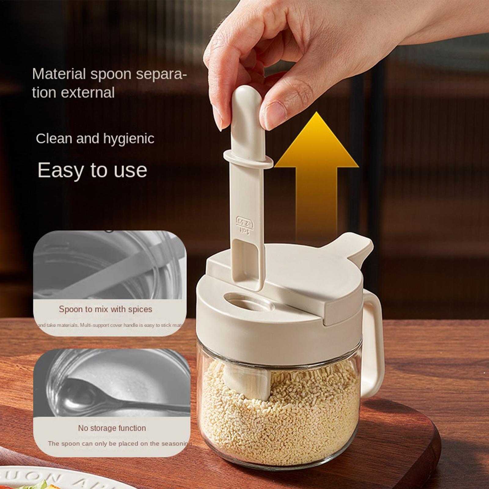 조미료 용기 누출 방지 소금 보관함(숟가락 포함) 주방 - Food Storage Utensils 리뷰 및 가격