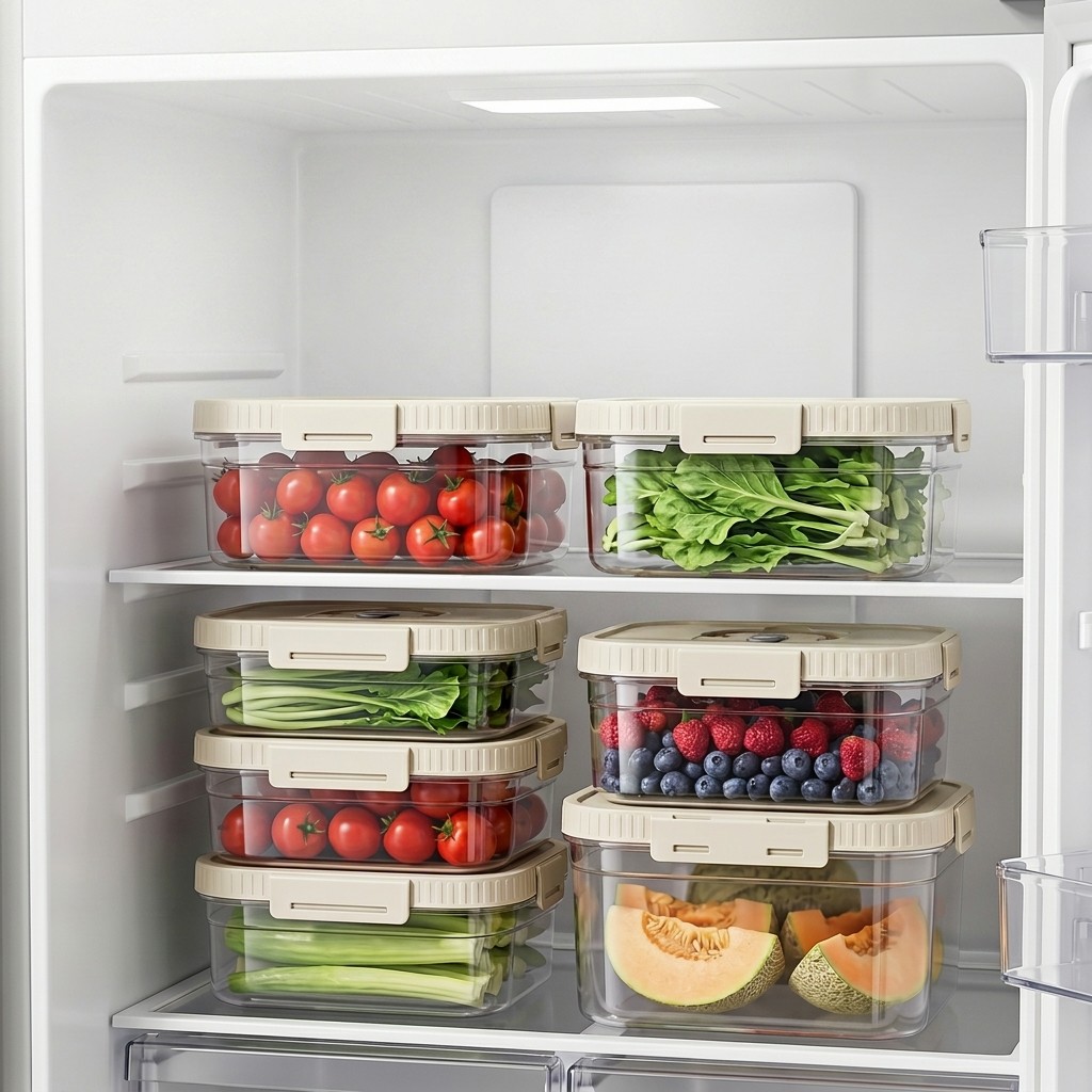 손잡이가 있는 투명 플라스틱 식품 보관함, 밀폐형 과일 - Food Storage Handling 리뷰 및 가격
