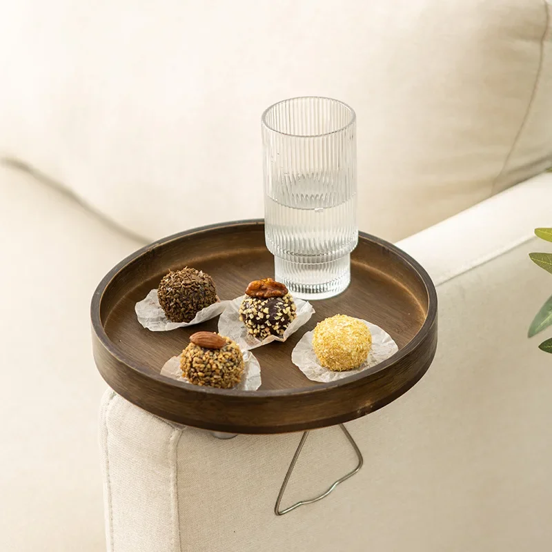 소파 옆 클립형 트레이 테이블, 클립형 휴대용 대나무  - Food Storage On Table 리뷰 및 가격